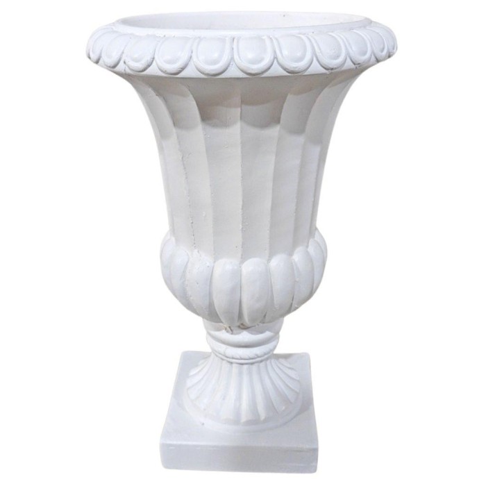 CALICE BASE QUADRA 49X49XH70 BIANCO